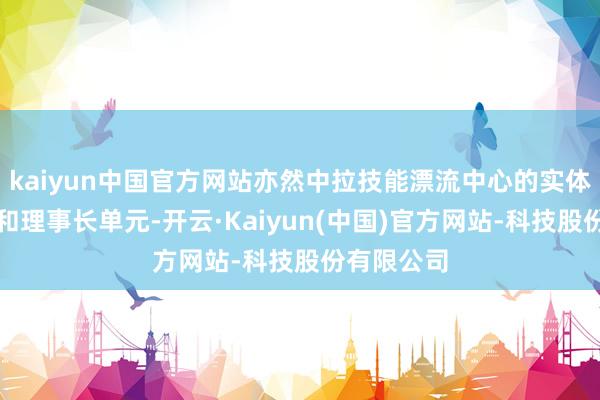 kaiyun中国官方网站亦然中拉技能漂流中心的实体发起单元和理事长单元-开云·Kaiyun(中国)官方网站-科技股份有限公司